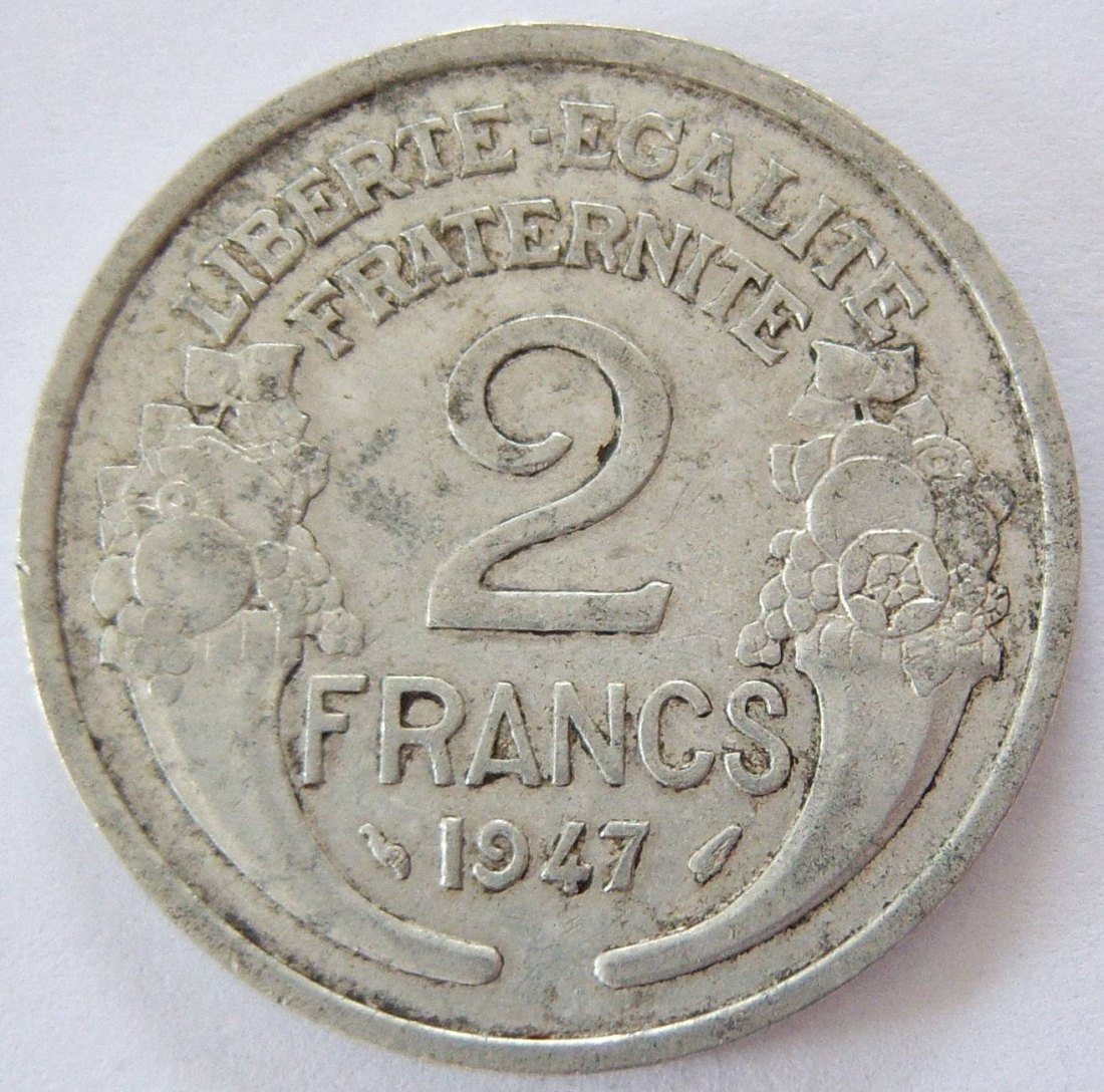  Frankreich 2 Francs 1947   