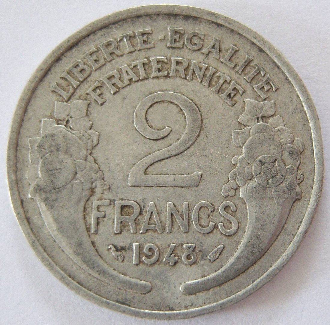  Frankreich 2 Francs 1948   