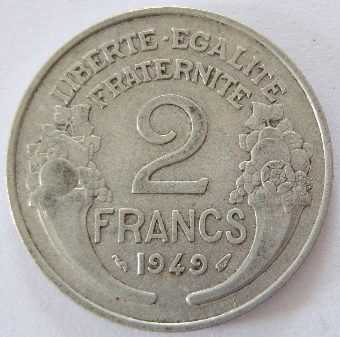  Frankreich 2 Francs 1949   