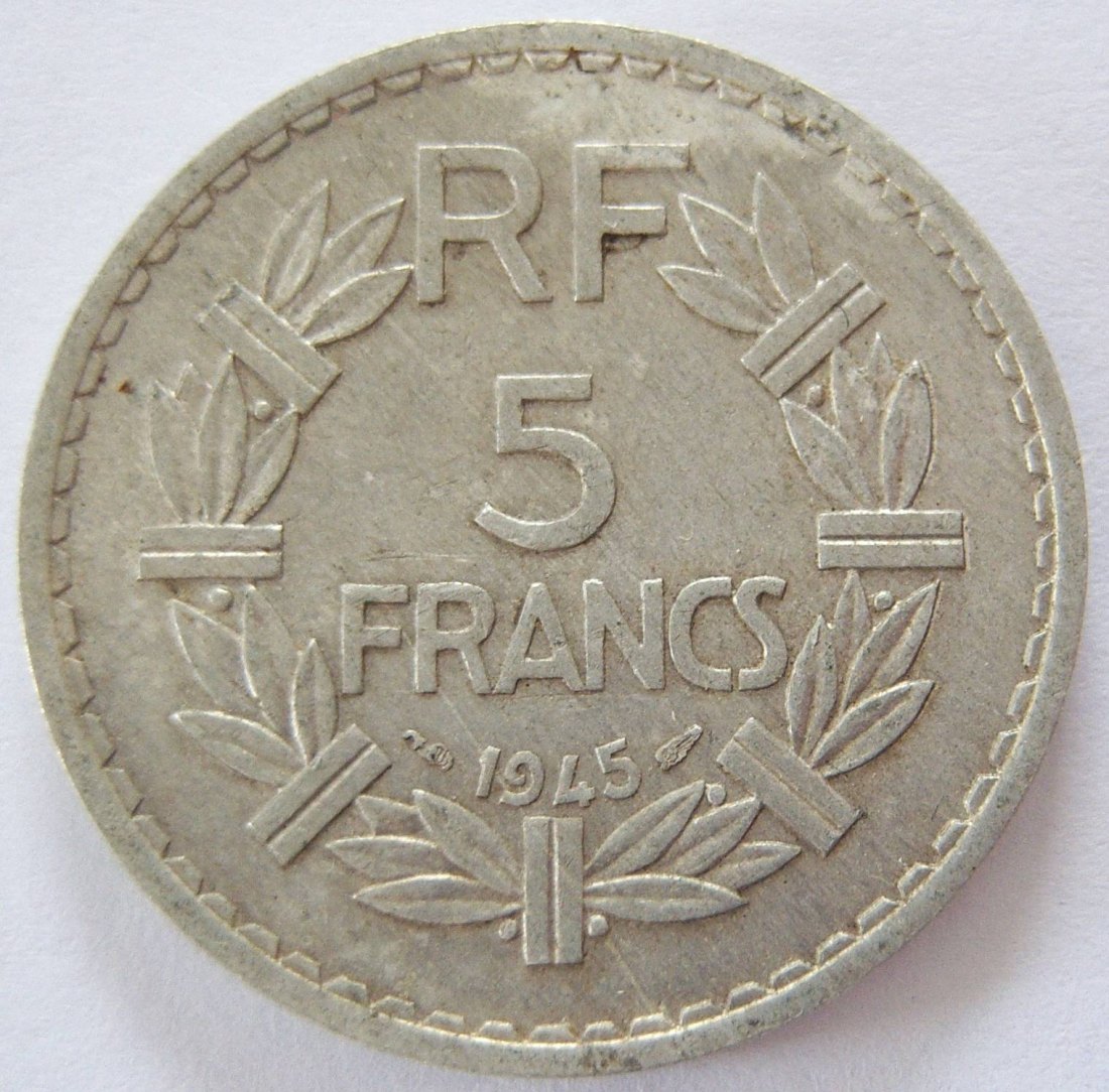  Frankreich 5 Francs 1945   