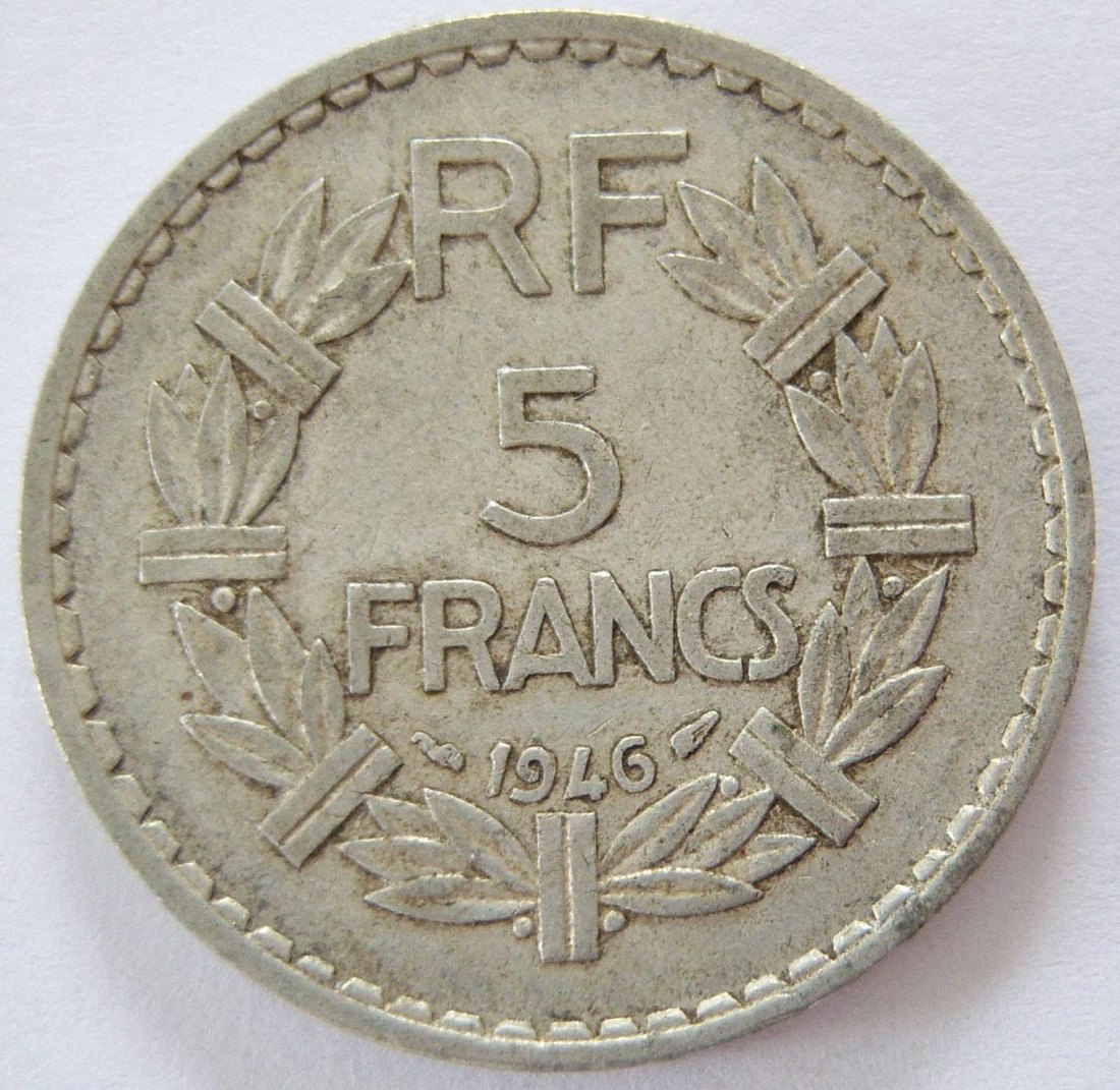  Frankreich 5 Francs 1946   
