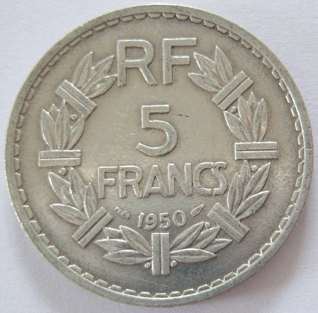  Frankreich 5 Francs 1950   