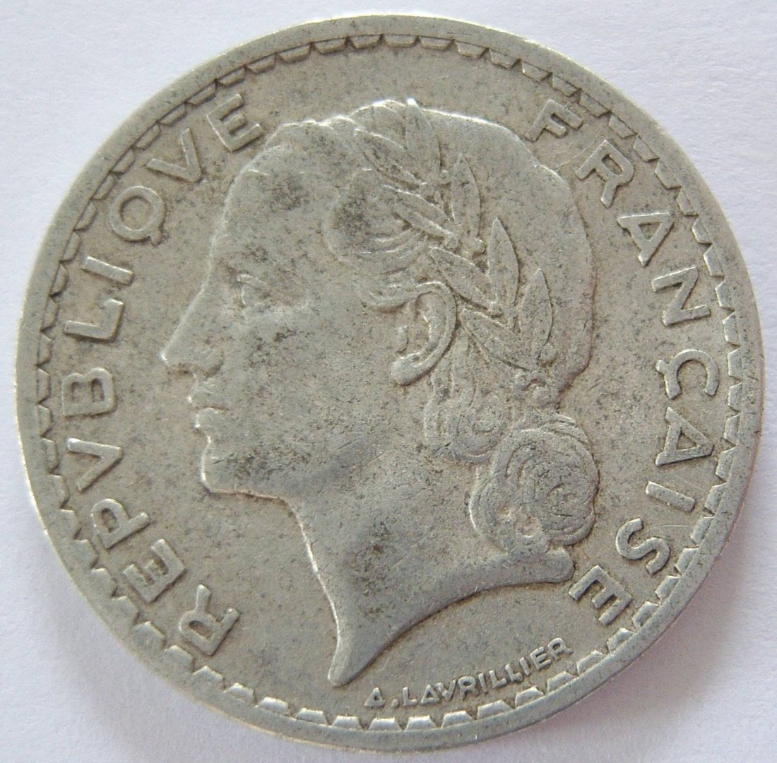  Frankreich 5 Francs 1947 B   