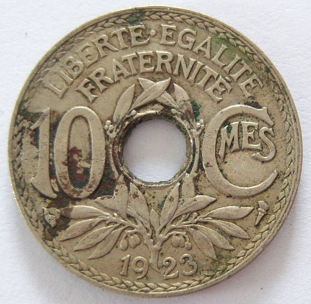  Frankreich 10 Centimes 1923   