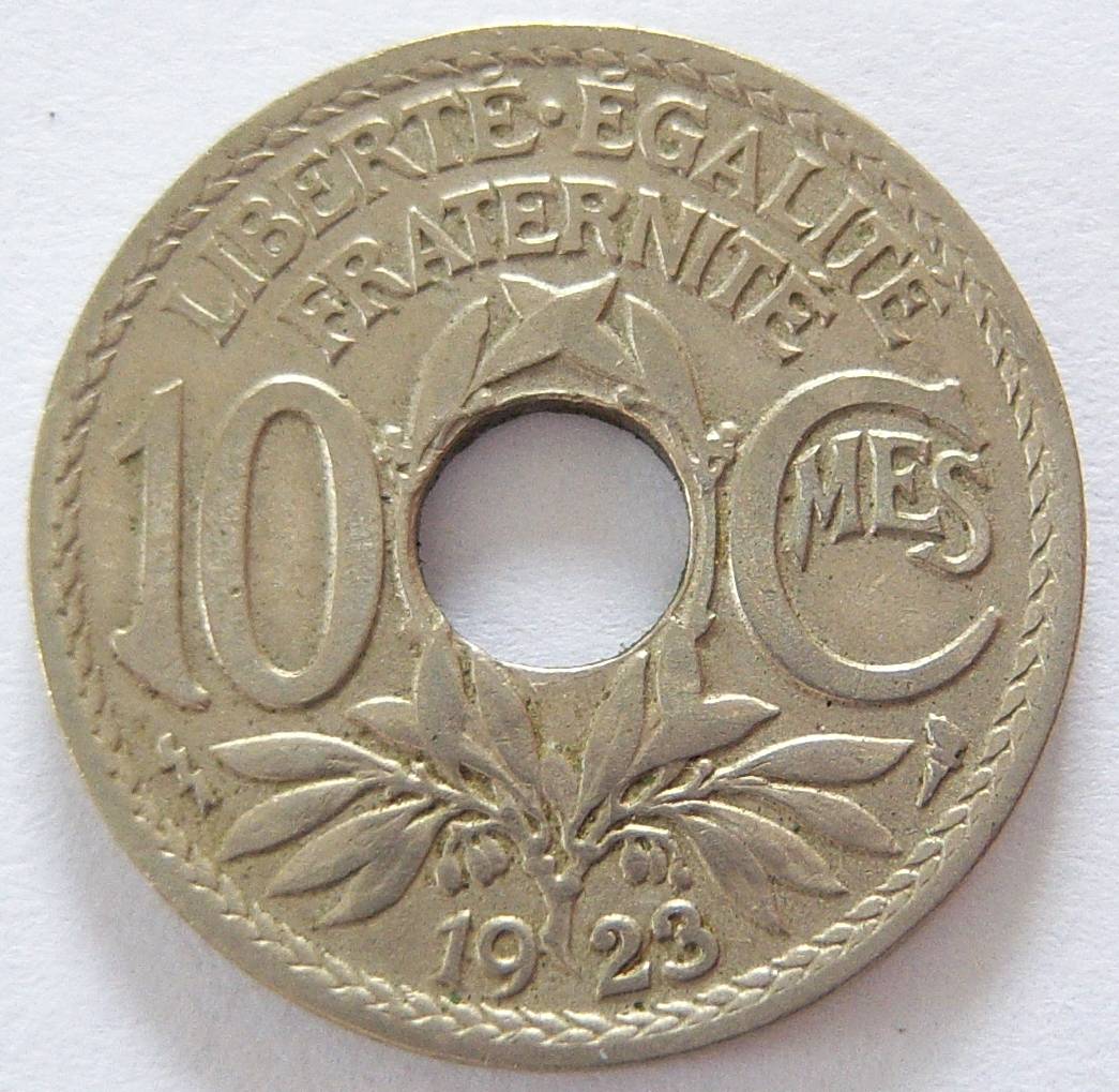  Frankreich 10 Centimes 1923   