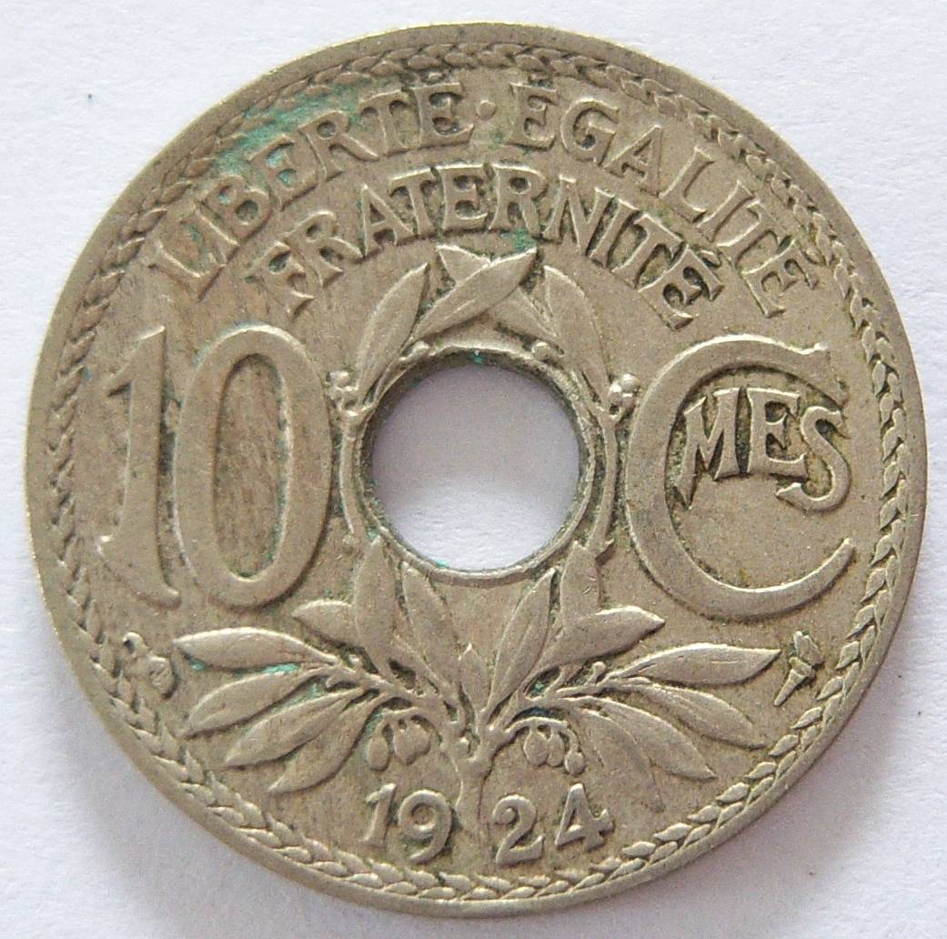  Frankreich 10 Centimes 1924   