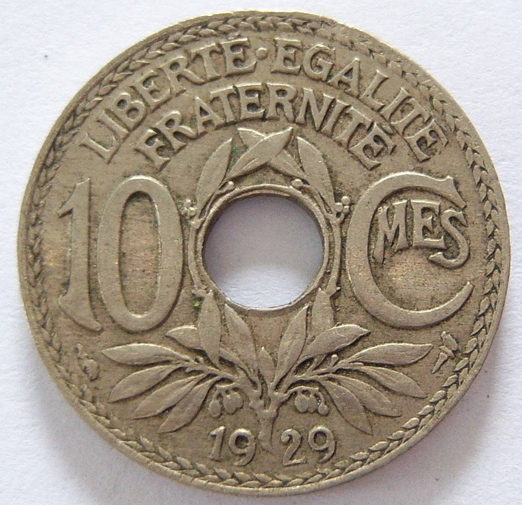  Frankreich 10 Centimes 1929   