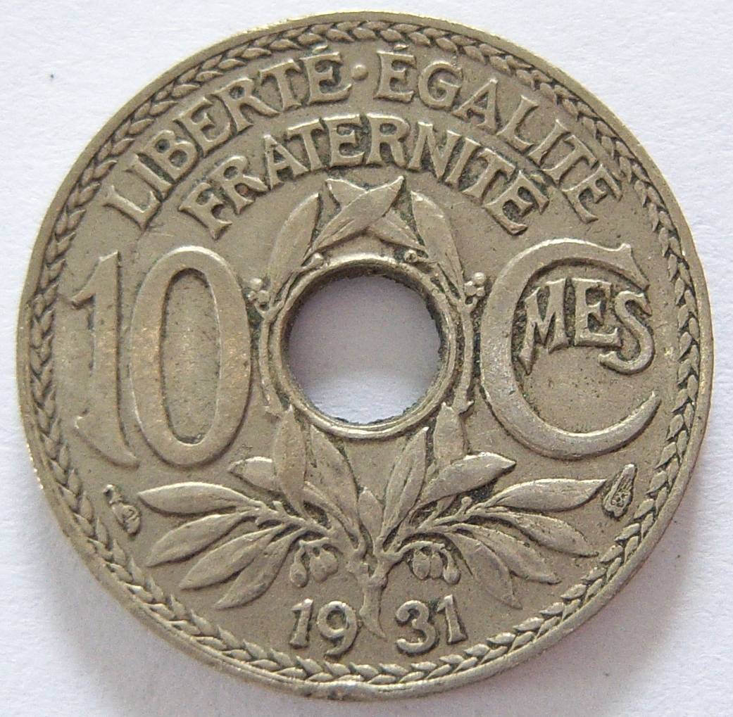  Frankreich 10 Centimes 1931   