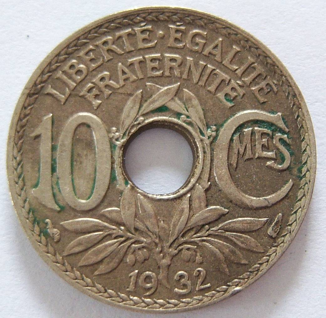  Frankreich 10 Centimes 1932   