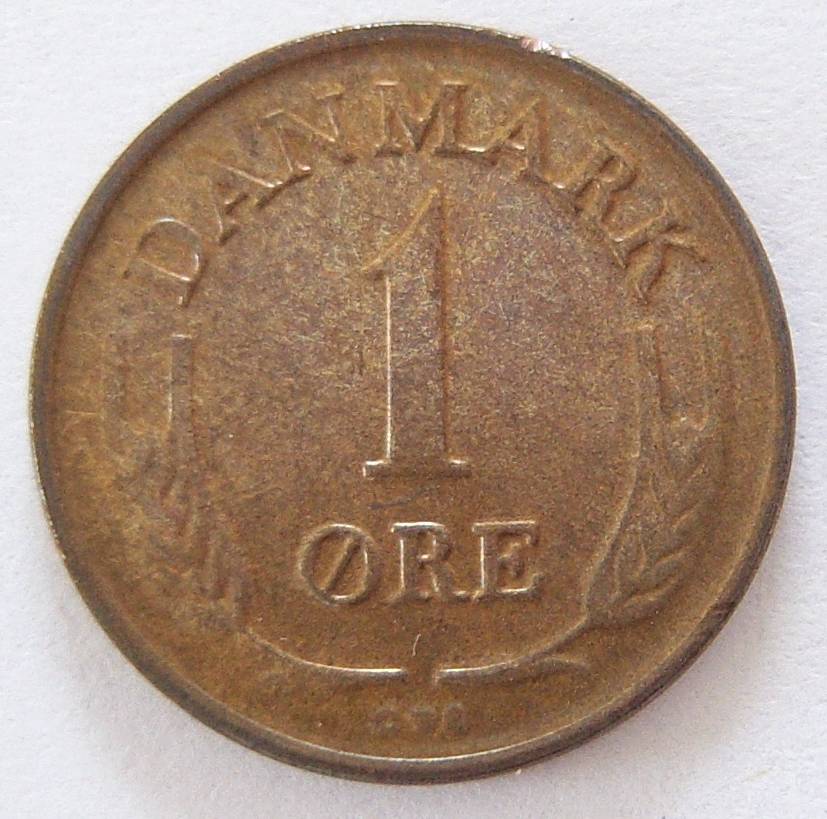  Dänemark 1 Öre 1962 Bronze NICHT FÜR ZAHLUNGSVERKEHR VERAUSGABT !!   