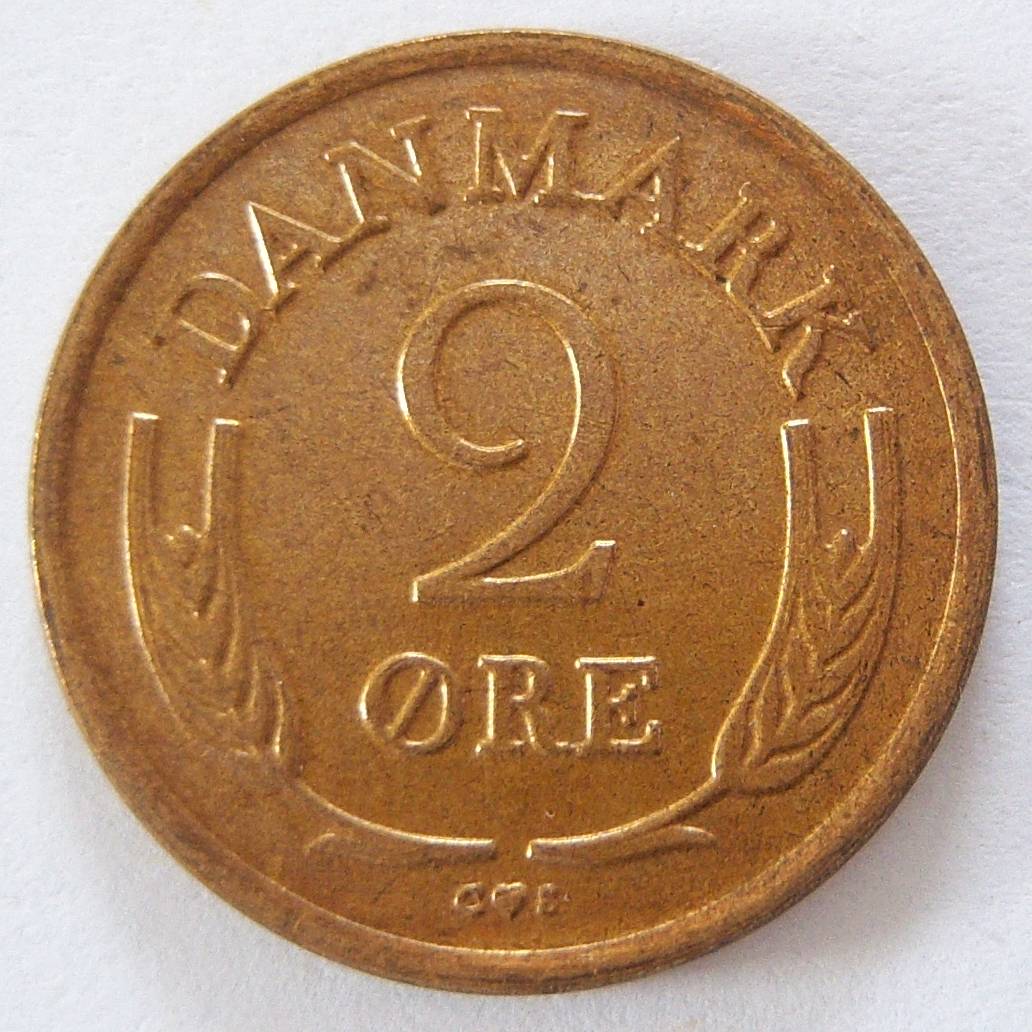 Dänemark 2 Öre 1966 Bronze NICHT FÜR ZAHLUNGSVERKEHR VERAUSGABT !!   