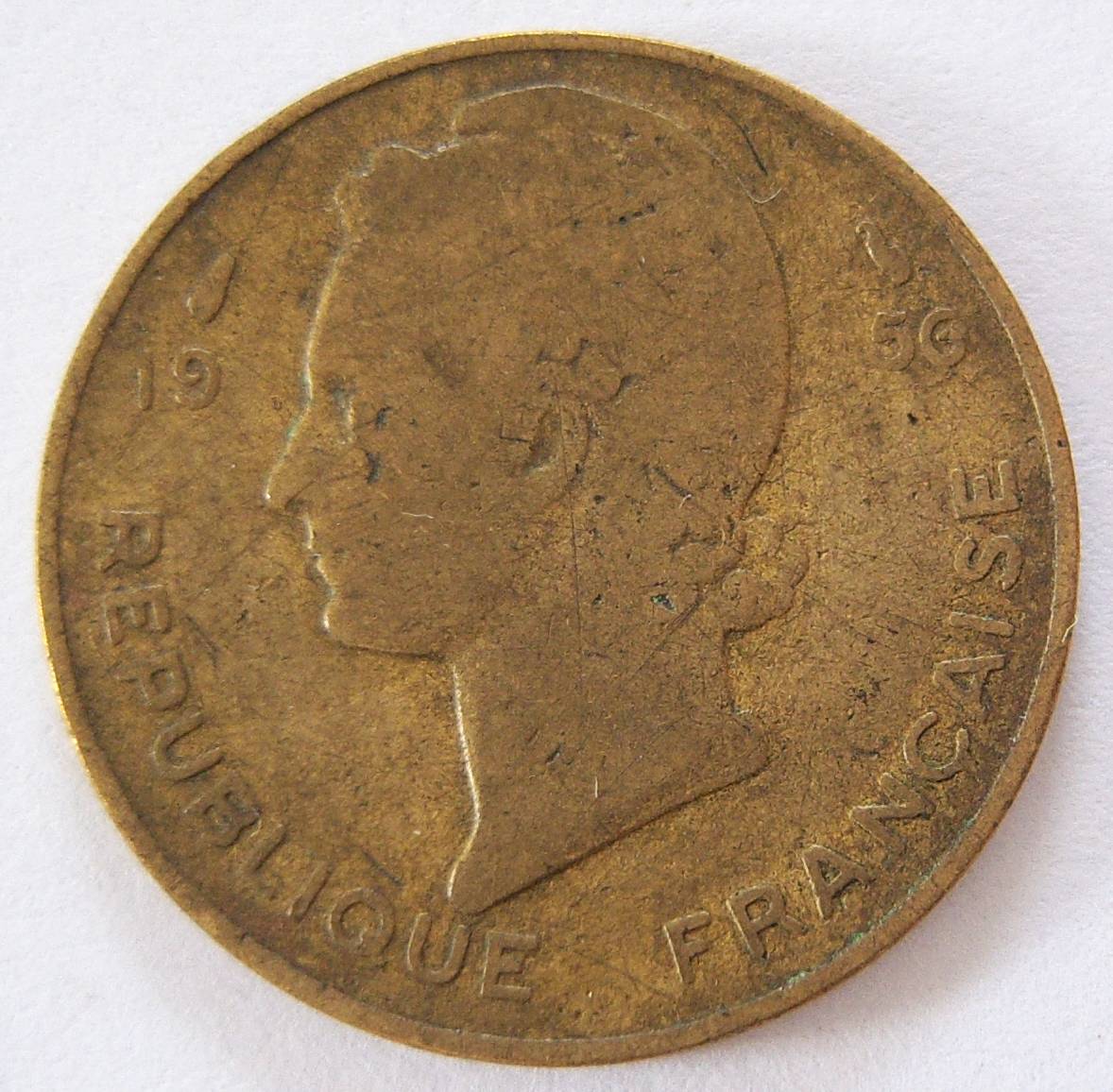  Französisch Westafrika 10 Francs 1956   