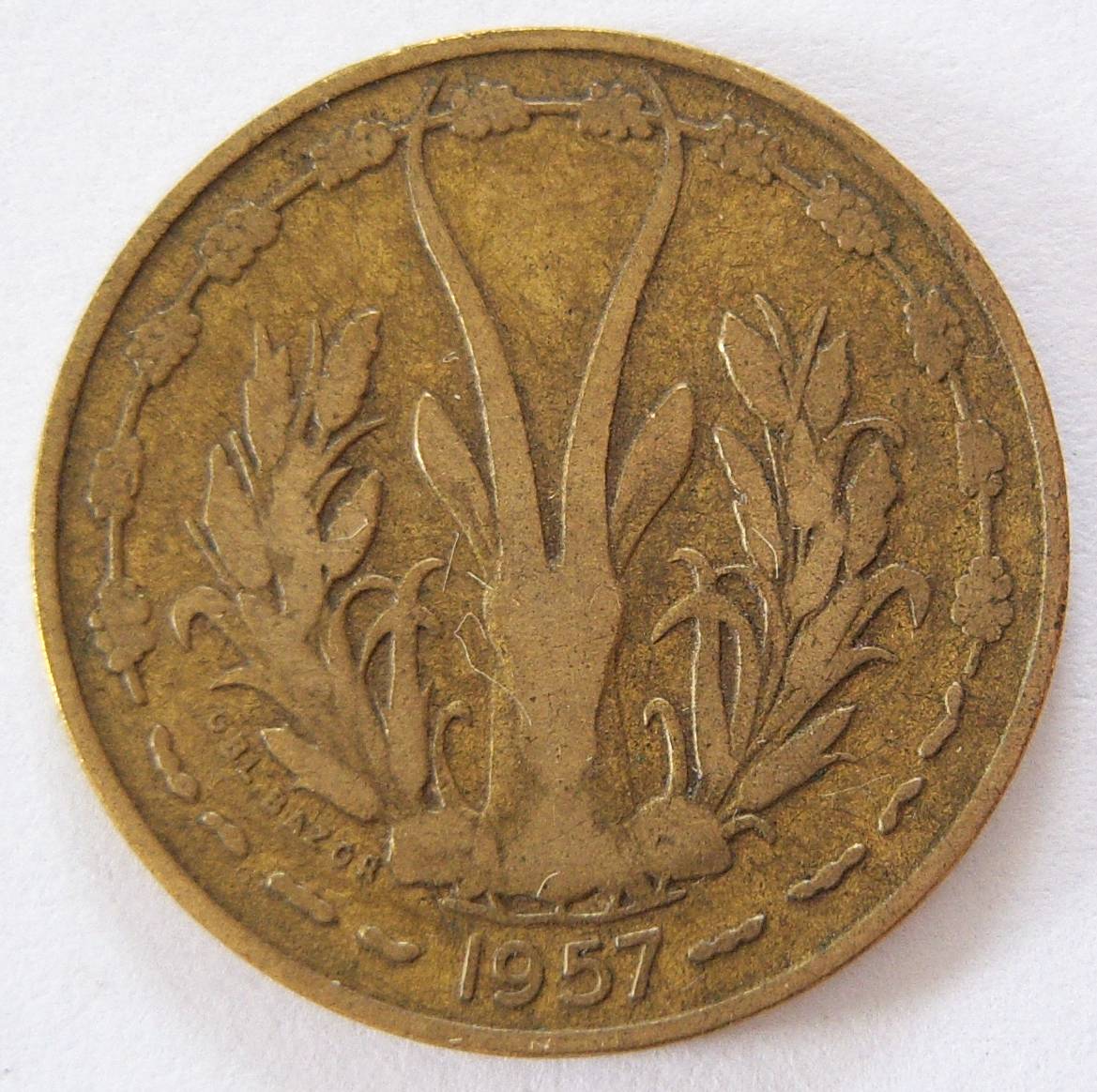  Französisch Westafrika 10 Francs 1957   
