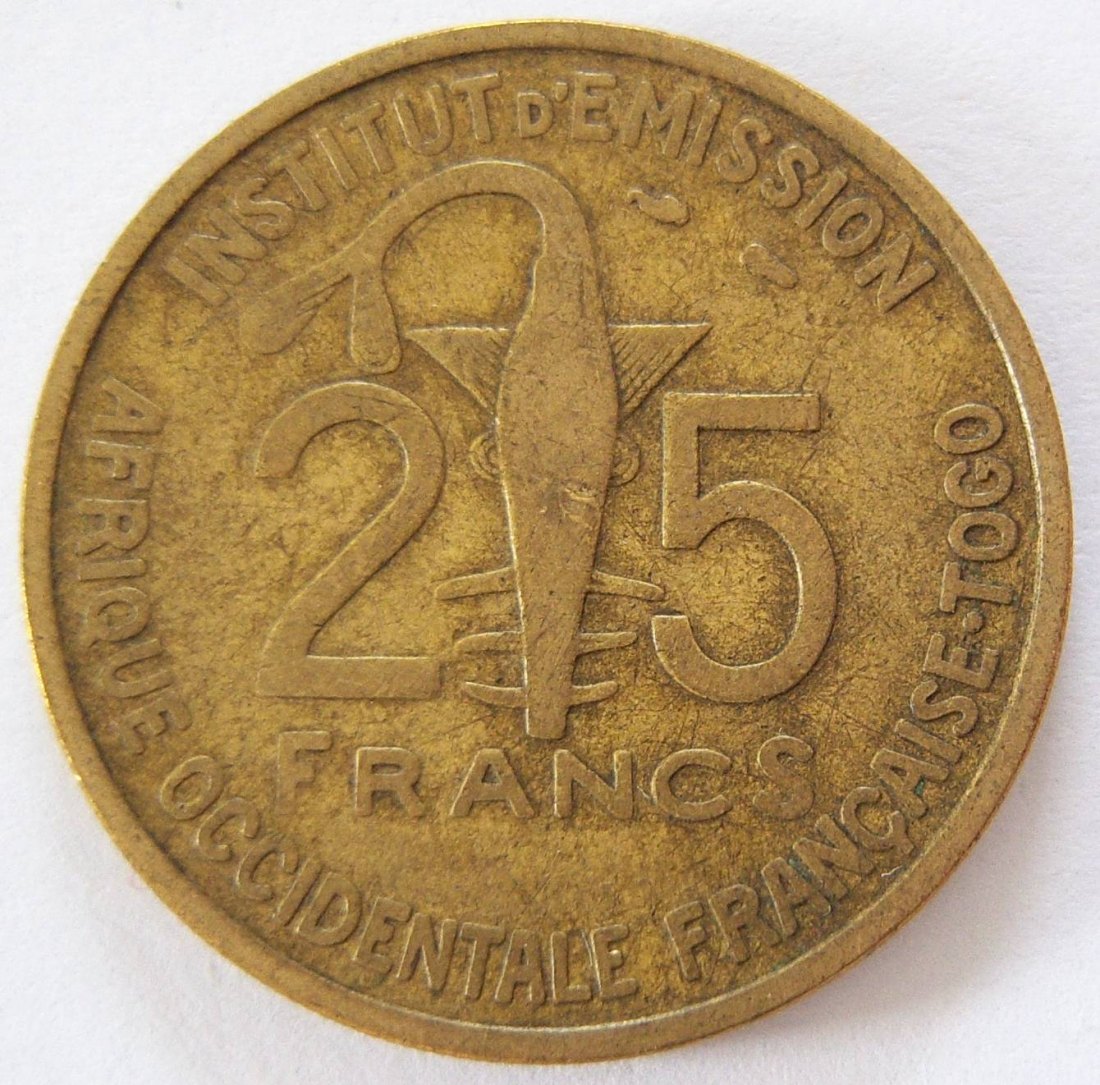  Französisch Westafrika 25 Francs 1957   