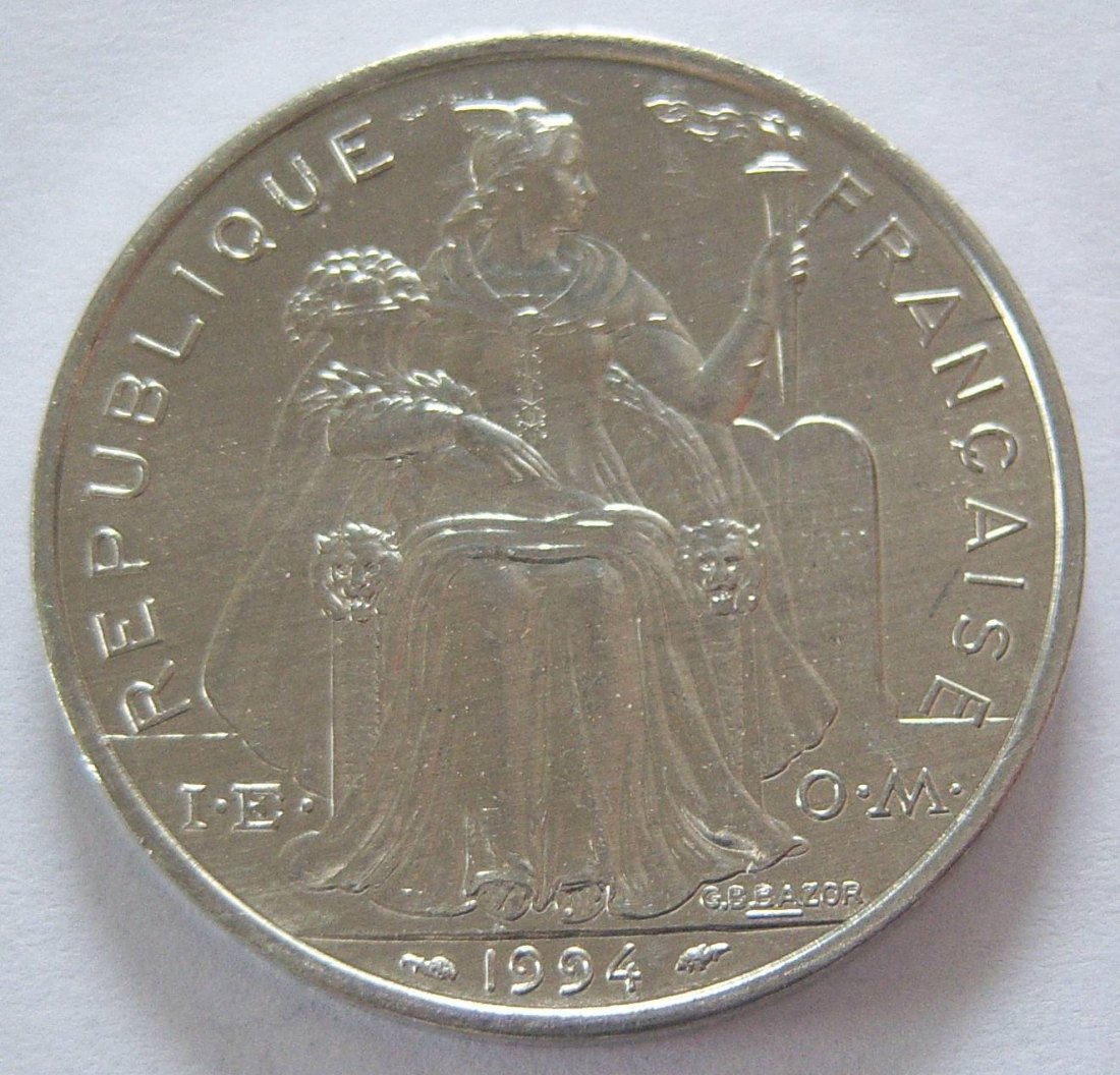 Französisch Polynesien 5 Francs 1994 Alu   