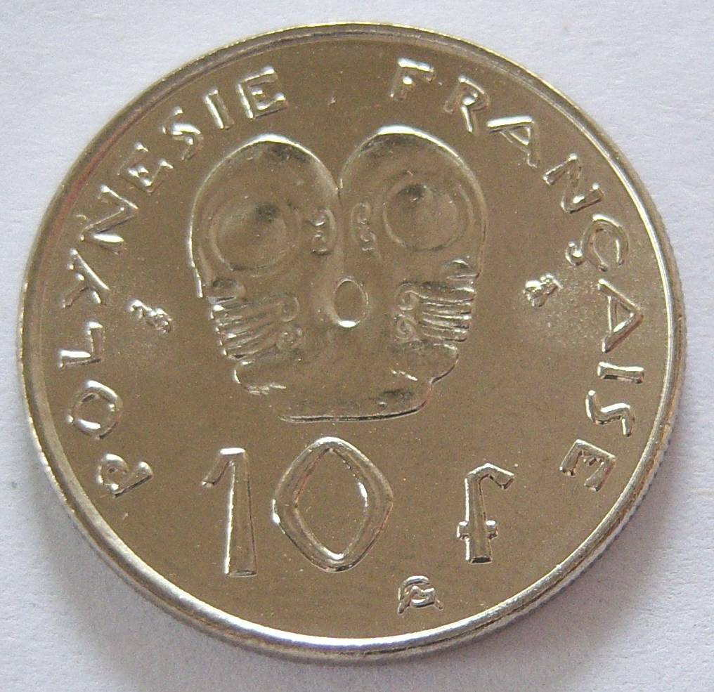  Französisch Polynesien 10 Francs 1995   