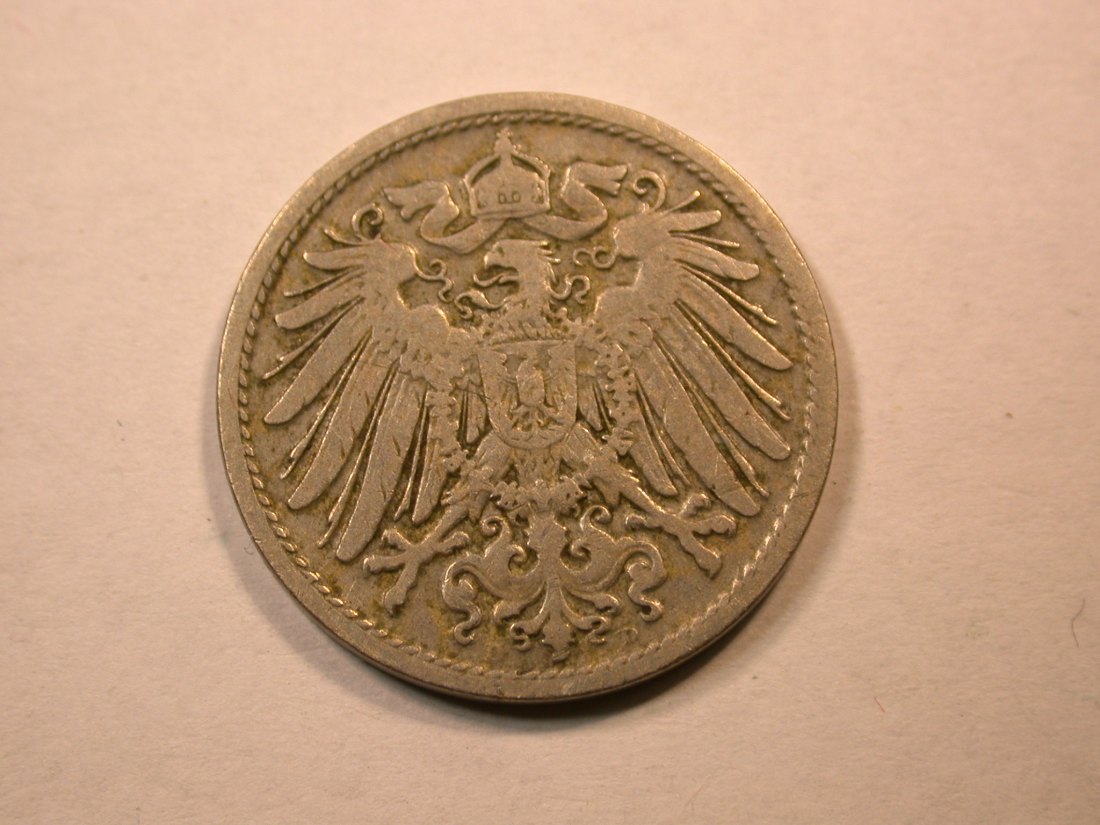 D07 KR  10 Pfennig 1899 D in ss  Orginalbilder   