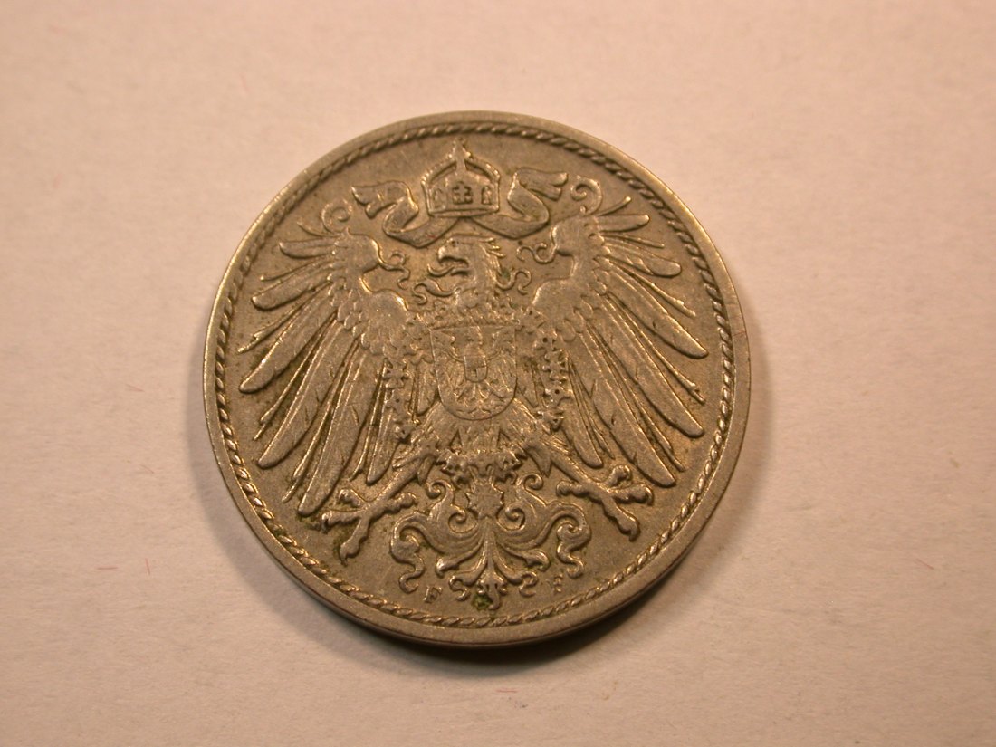  D07 KR  10 Pfennig 1911 F in ss/ss+   Orginalbilder   