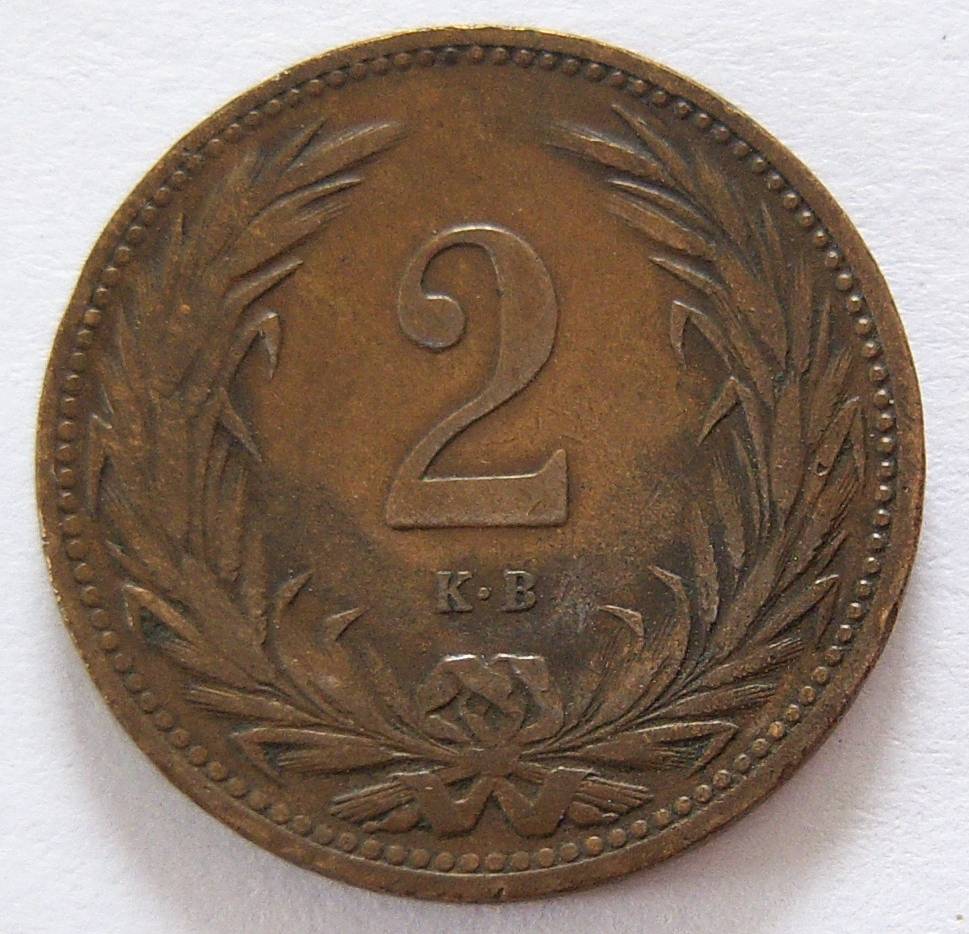  Ungarn 2 Filler 1904   