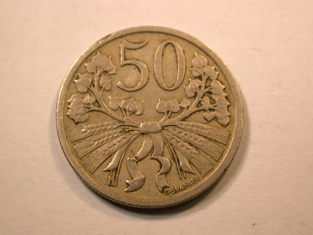 D07 CSSR 50 Heller 1921 in ss+ Orginalbilder