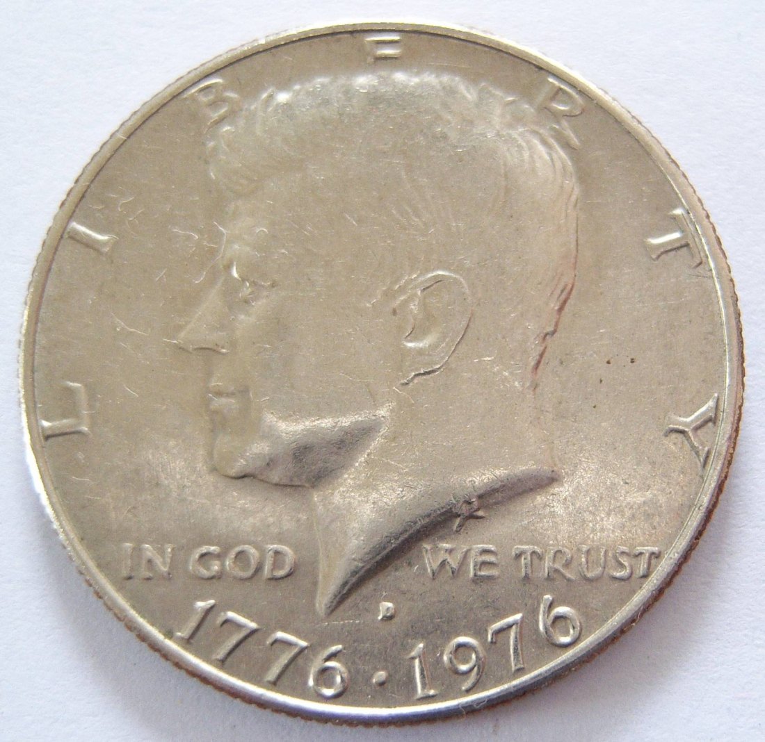  USA 1/2 Half Dollar 1976 D   