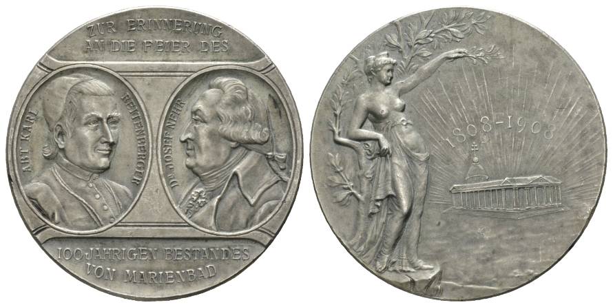  Marienbad; versilberte Medaille; 25,84 g, Ø 40 mm   