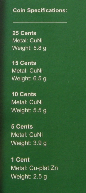  2005-2009, Bahamas, a set of coins from the Commonwealth of The Bahamas   