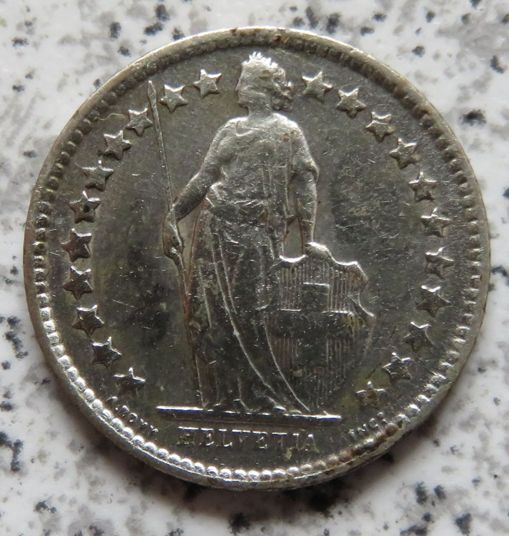  Schweiz 1/2 Franken 1898   