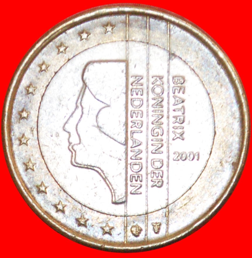  + PHALLIC TYPE (1999-2006): NETHERLANDS ★ 1 EURO 2001 BEATRIX (1980-2013)! LOW START★ NO RESERVE!   