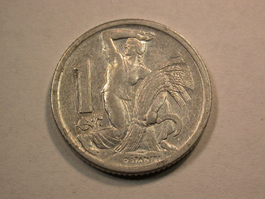 D08 CSSR 1 Krone 1951 in vz+ Originalbilder