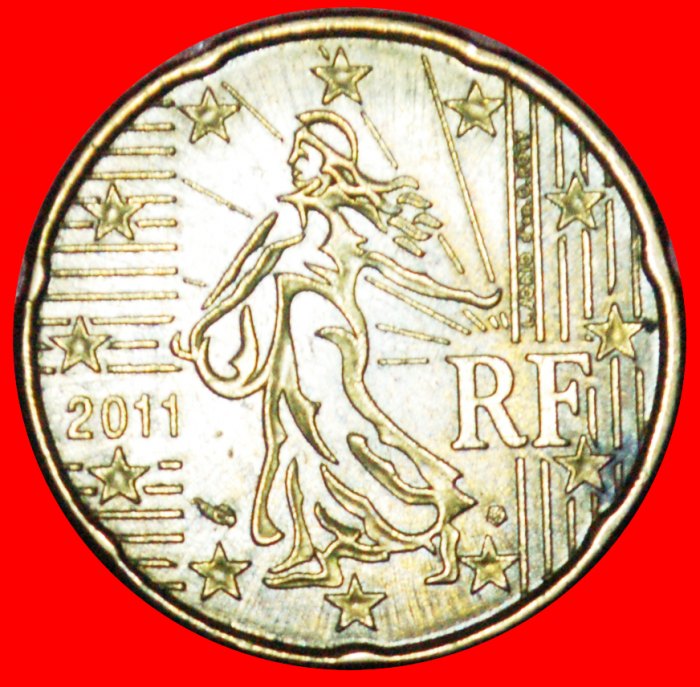  + NORDISCHES GOLD (2007-2019): FRANKREICH ★ 20 EURO CENT 2011! OHNE VORBEHALT!   