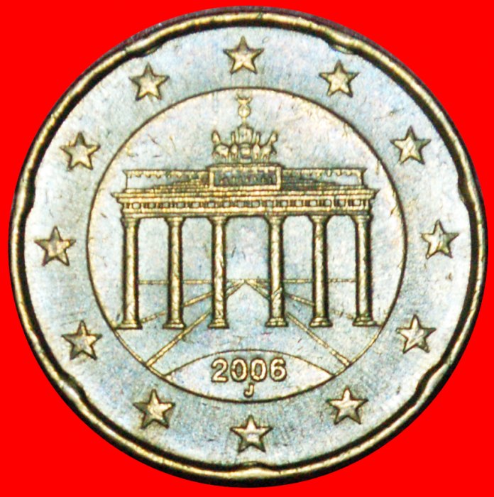 + NORDISCHES GOLD (2002-2007): DEUTSCHLAND ★ 20 EURO CENT 2006J! OHNE VORBEHALT!
