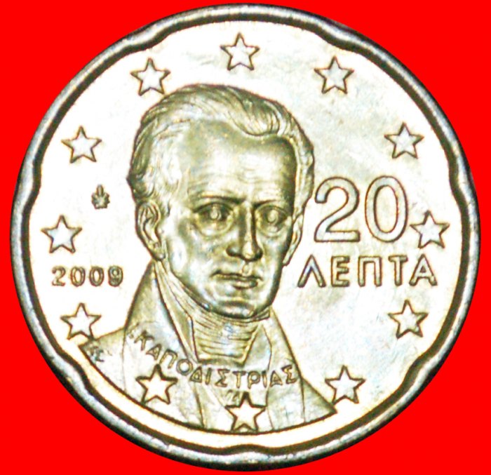  + NORDISCHES GOLD (2007-2019): GRIECHENLAND ★ 20 EURO CENT 2009 VZGL STEMPELGLANZ! OHNE VORBEHALT!   