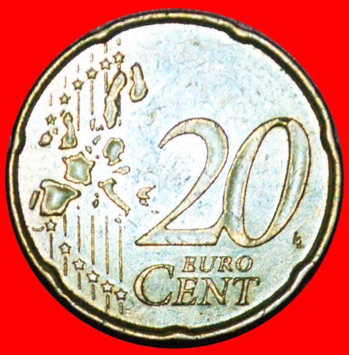  + NORDISCHES GOLD (1999-2006): SPANIEN ★ 20 EURO CENT 2006 Cervantes (1547-1616)! OHNE VORBEHALT!   