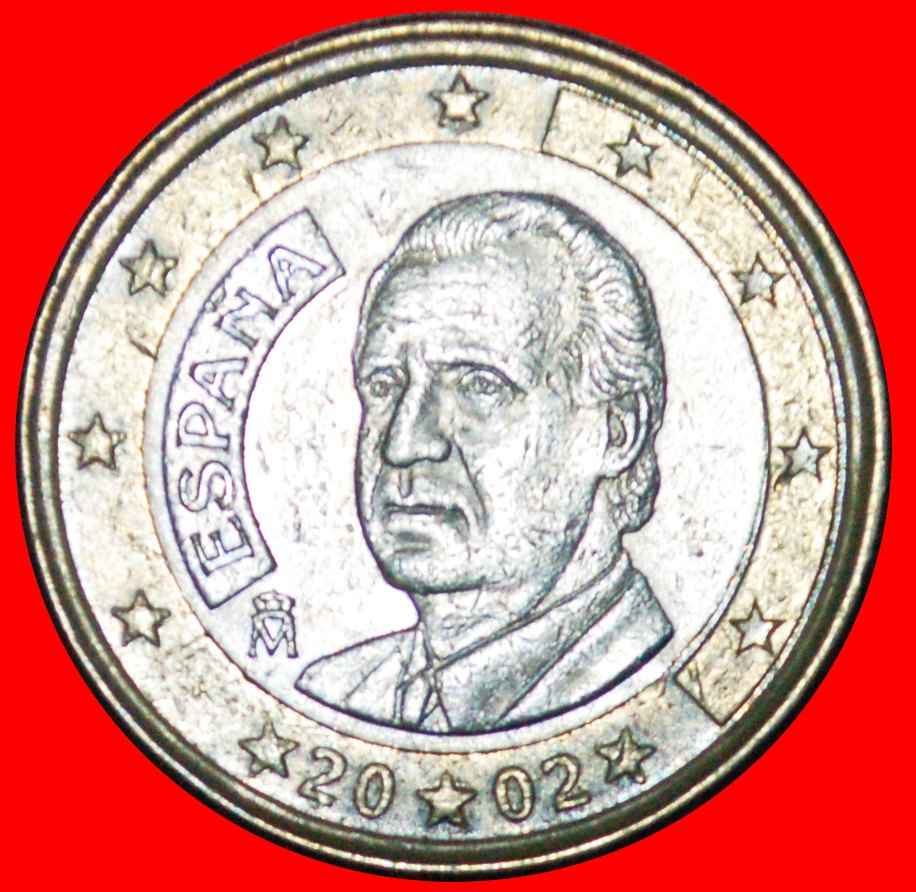  + PHALLISCHE TYP (1999-2006): SPANIEN ★ 1 EURO 2002! JUAN CARLOS I. (1975-2014) OHNE VORBEHALT!   