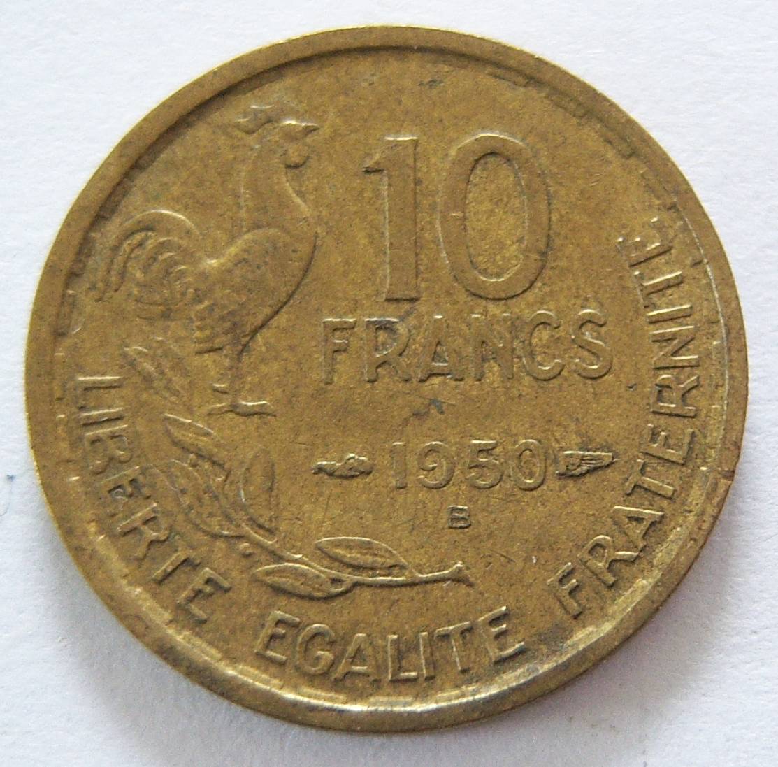  Frankreich 10 Francs 1950 B   