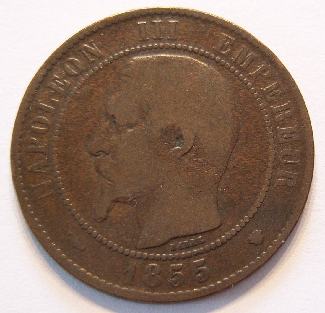  Frankreich 10 Centimes 1855 MA   