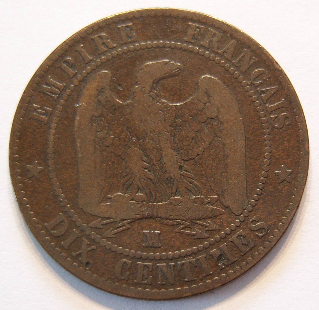  Frankreich 10 Centimes 1855 MA   
