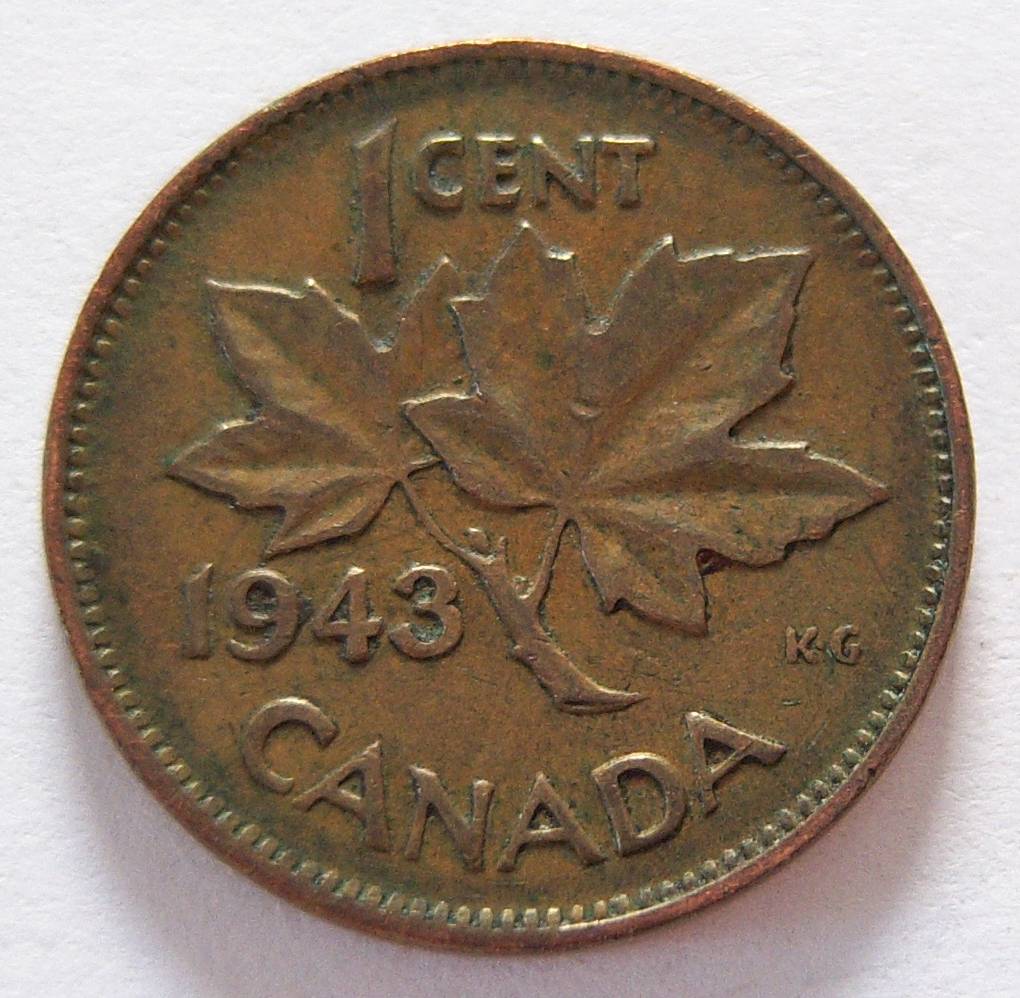  Kanada 1 One Cent 1943   