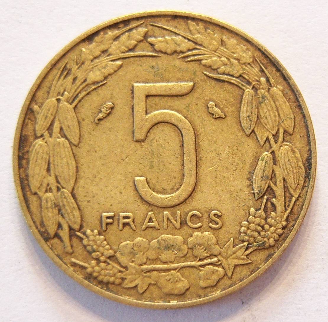  Äquatorial Afrikanische Staaten 5 Francs 1967   