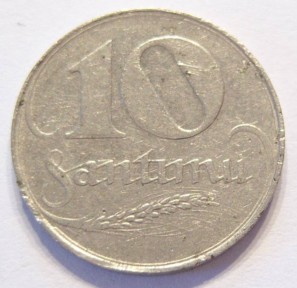  Lettland 10 Santimu 1922   