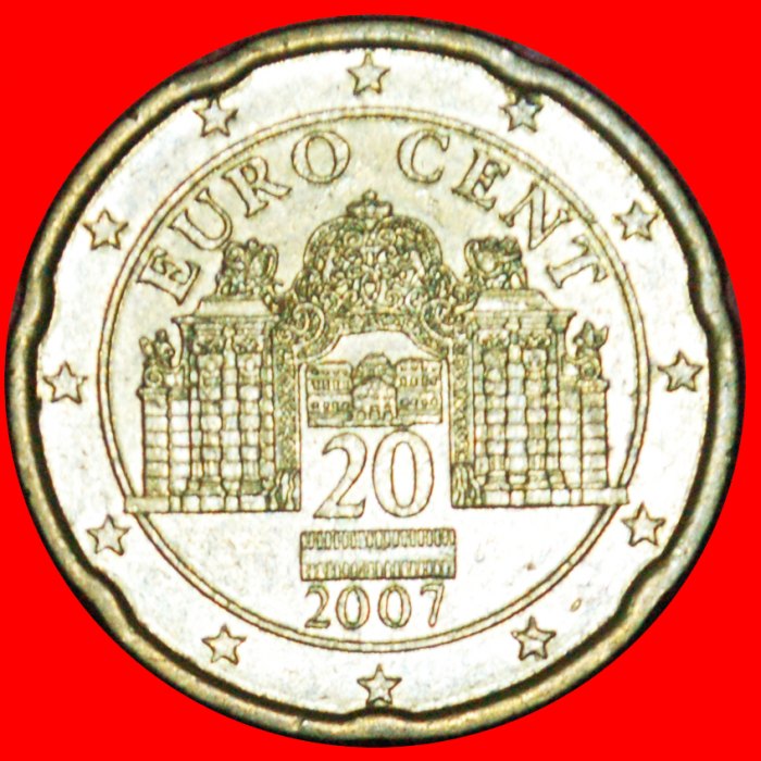 + NORDISCHES GOLD (2002-2007): ÖSTERREICH ★ 20 EURO CENT 2007! OHNE VORBEHALT!