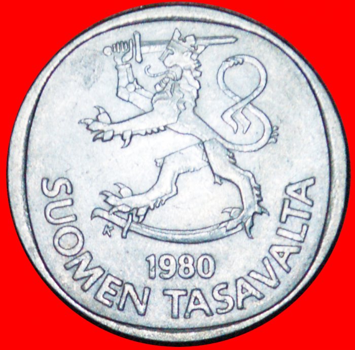 + LION (1969-1993): FINLAND ★ 1 MARK 1980K! LOW START ★ NO RESERVE!!!