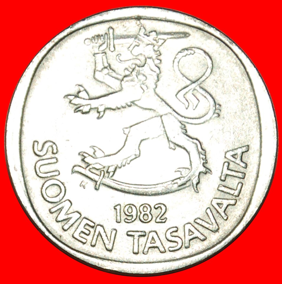 + LION (1969-1993): FINLAND ★ 1 MARK 1982K MINT LUSTER! LOW START ★ NO RESERVE!