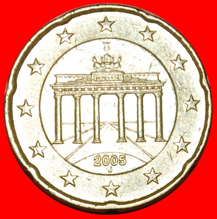 + NORDISCHES GOLD (2002-2007): DEUTSCHLAND ★ 20 EURO CENT 2005J! OHNE VORBEHALT!