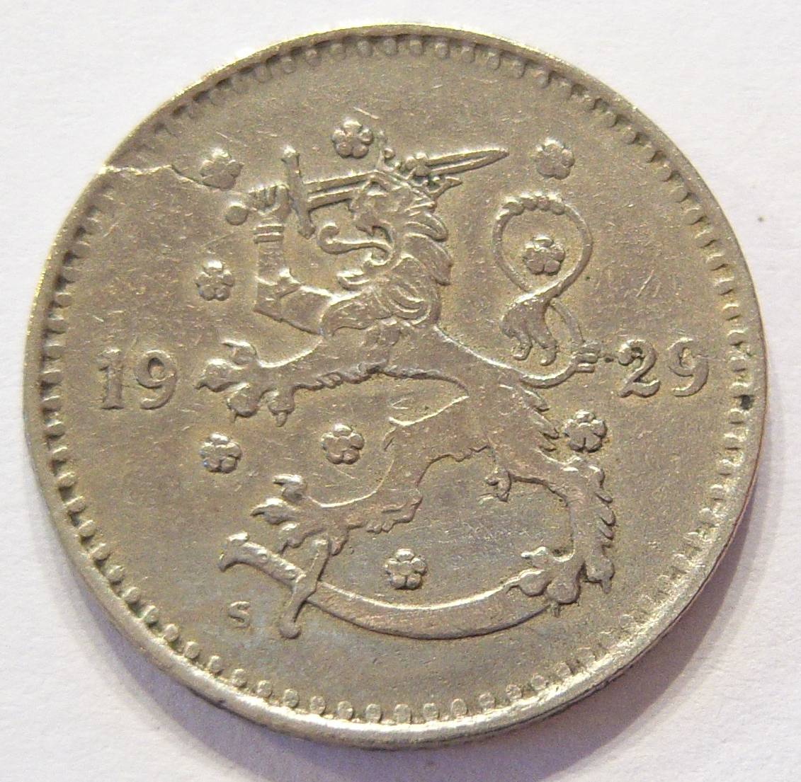  Finnland 1 Markka 1929   