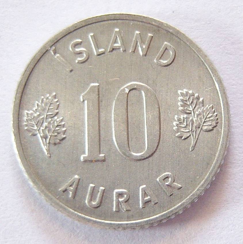  Island 10 Aurar 1971   