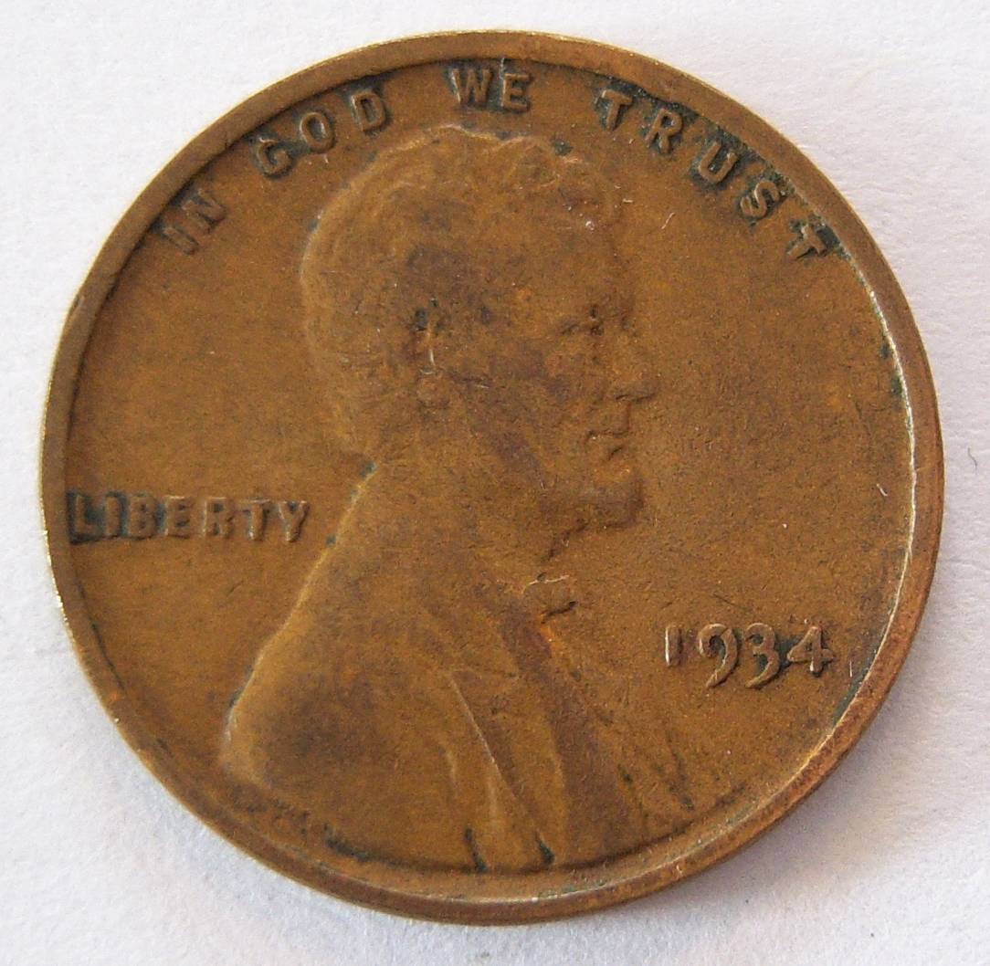  USA 1 One Cent 1934   