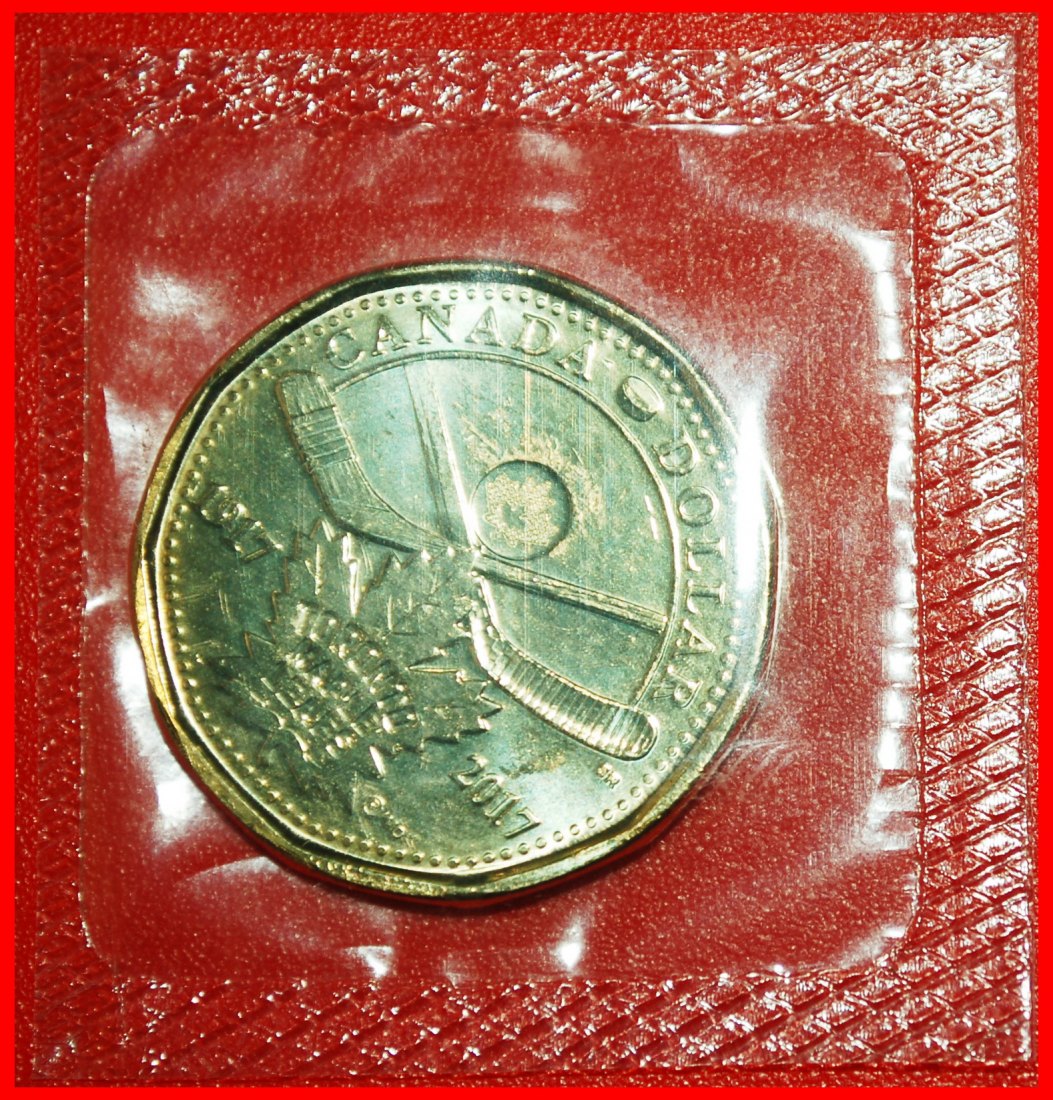 + TORONTO HOCKEY: KANADA ★ 1 DOLLAR 1917 2017 STG STEMPELGLANZ! OHNE VORBEHALT!