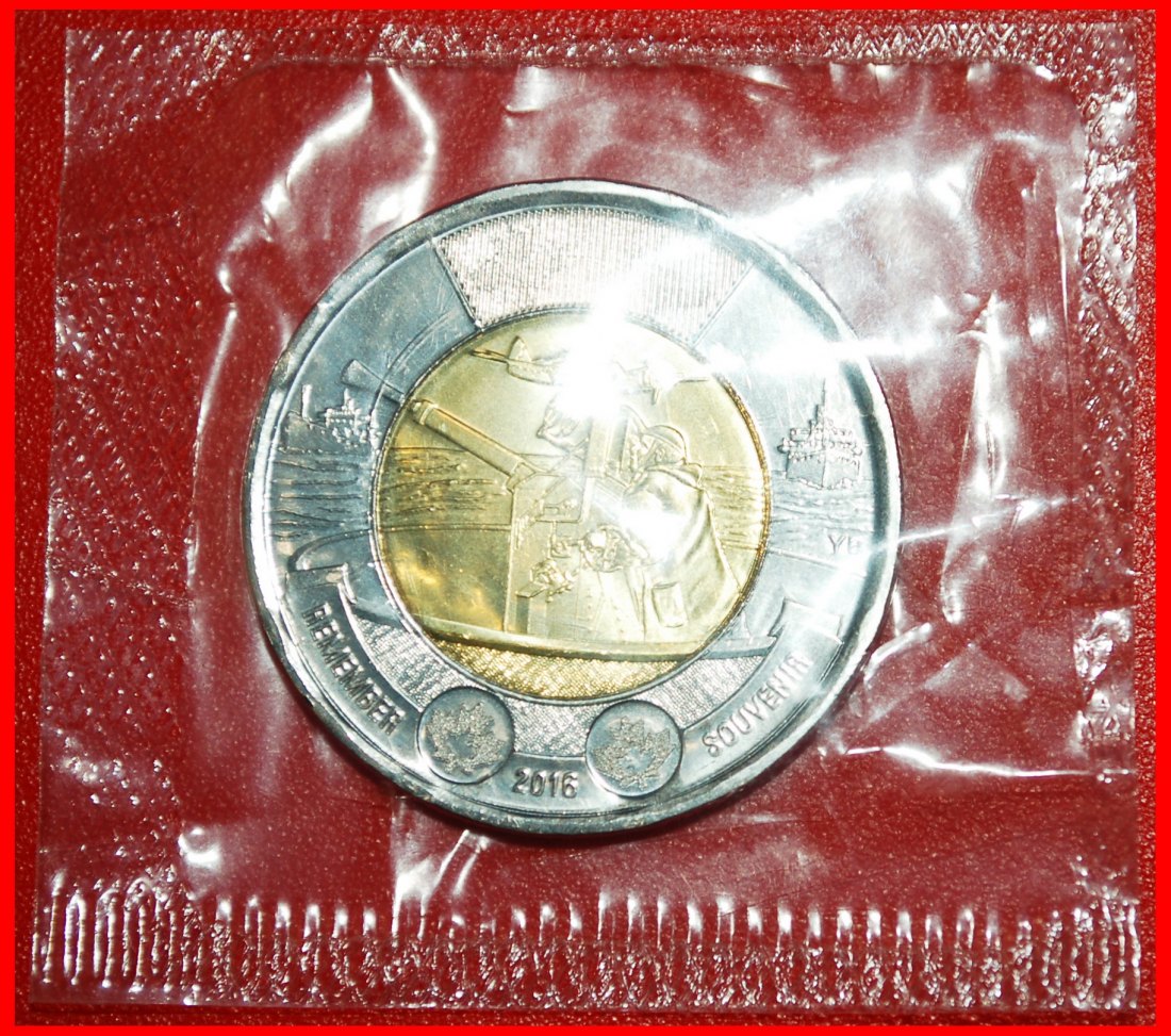 + SHIPS AND PLANE: CANADA ★ 2 DOLLARS 2016 UNC!!! MINT LUSTER! LOW START ★ NO RESERVE!